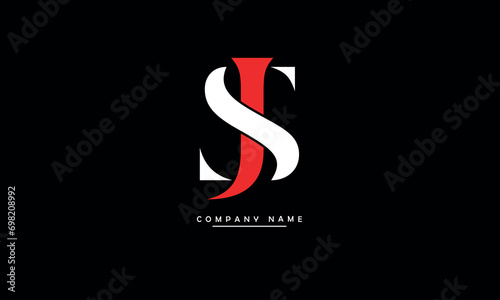 JS, SJ, J, S Abstract Letters Logo Monogram