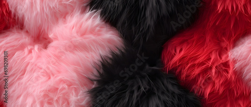 Volumetric fur red heart ba...