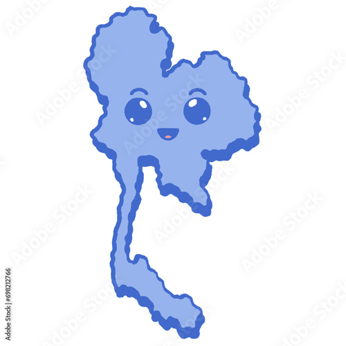 svg thailand land of smile doodle element set