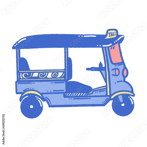svg thailand land of smile doodle element set