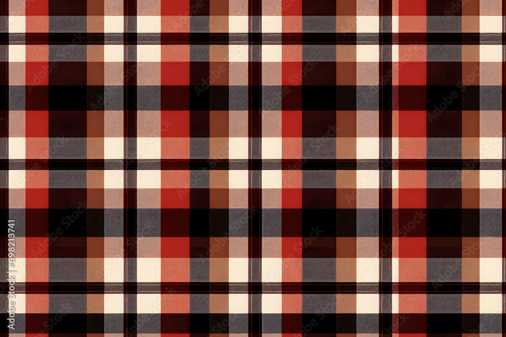 Red black plaid pattern seamless graphic. Tartan Scottish check plaid for flannel shirt, blanket, scarf, throw, duvet cover, upholstery, or other modern retro casual fabric design. Red black plaid pattern seamless graphic. Tartan Scottish check plaid for flannel shirt, blanket, scarf, throw, duvet cover, upholstery, or other modern retro casual fabric design.