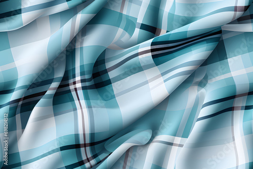 Blue white plaid pattern seamless graphic. Tartan Scottish check plaid for fl...