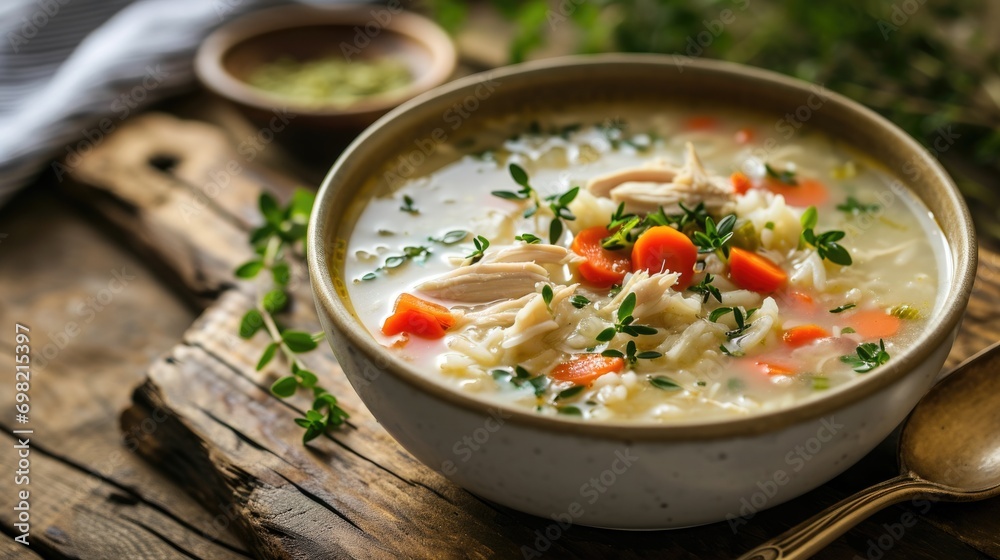Chicken and Rice Soup, a delicious dish