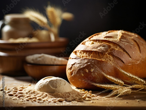Pleasant taste of childhood: photos of wheat, flour and delicious bread
