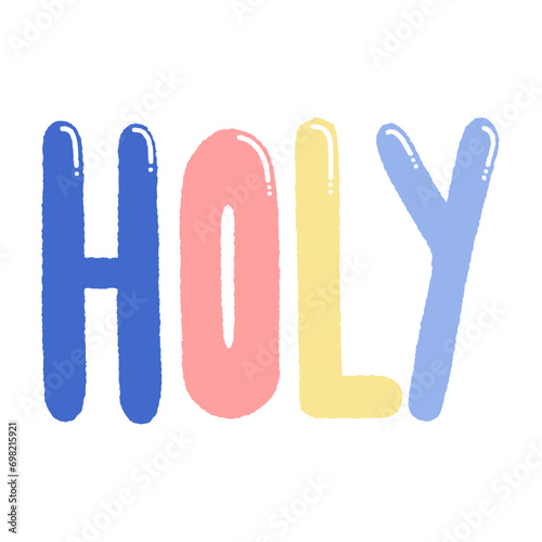 svg words christmas & happy new year doodle element