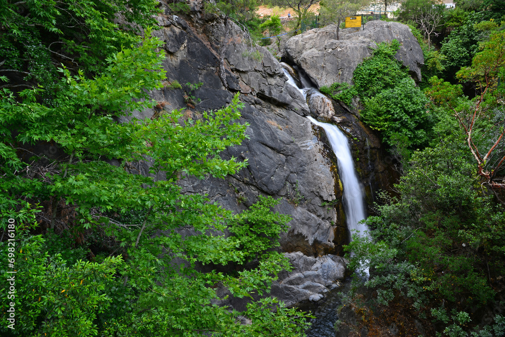 Hasanboguldu Lake and Suteven Waterfall in Balikesir, Turkey. Hasanboguldu Lake and Suteven Waterfall in Balikesir, Turkey.