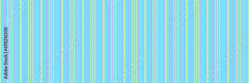 Interior texture pattern lines, easter fabric background stripe. Book seamless vertical textile vector in cyan and laser lemon colors.