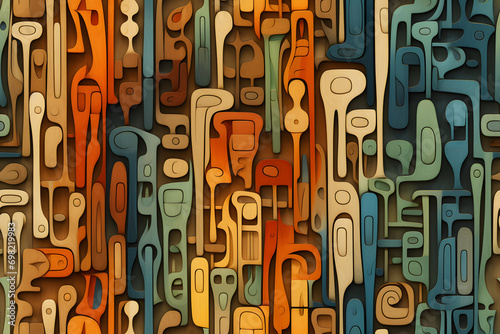 Wooden bauhaus modern seaml...