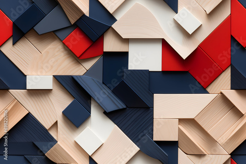 Wooden bauhaus modern seaml...