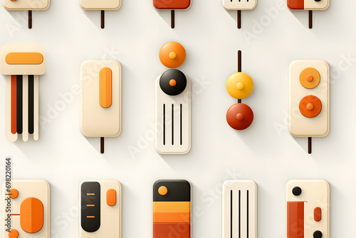 Wooden bauhaus modern seaml...