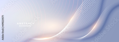 Modern abstract background with flowing particles. Digital future technology concept. vector illustration.