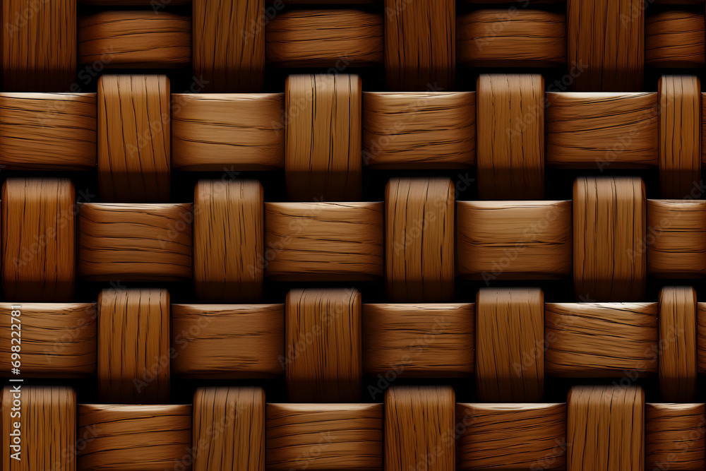 Wooden bauhaus modern cube seamless pattern background. Repeating decoration geometry for wall Wooden bauhaus modern cube seamless pattern background. Repeating decoration geometry for wall