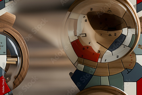Wooden bauhaus modern watch...