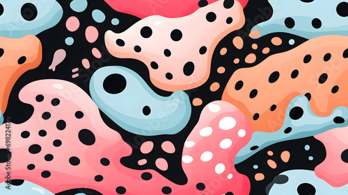 Colorful abstract oil paint...