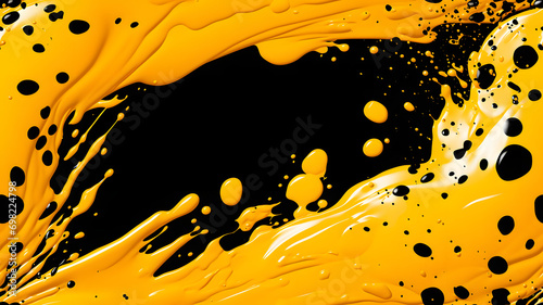 Colorful abstract oil paint...