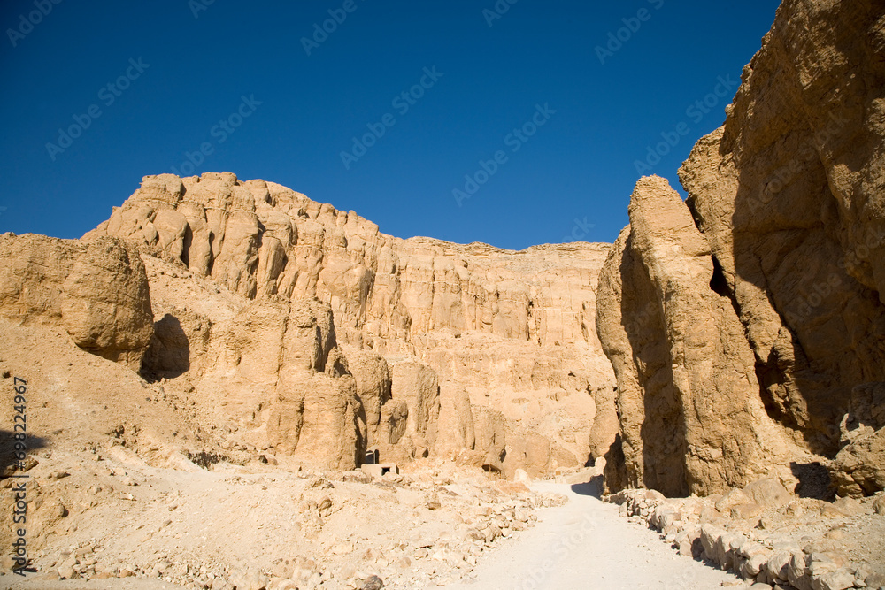Egypt Luxor Valley of the Kings on a sunny autumn day Egypt Luxor Valley of the Kings on a sunny autumn day