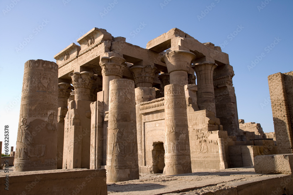 Egypt Kom Ombo Temple of Sobek on a sunny autumn day