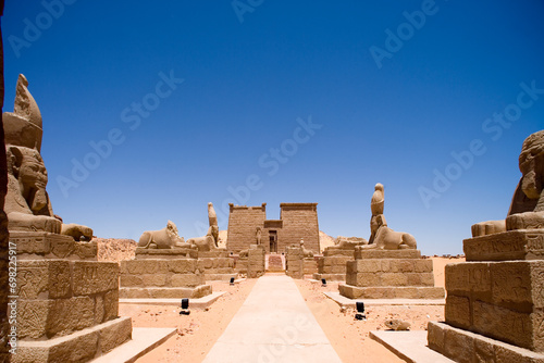 Egypt Temple of New Amada on a sunny autumn day