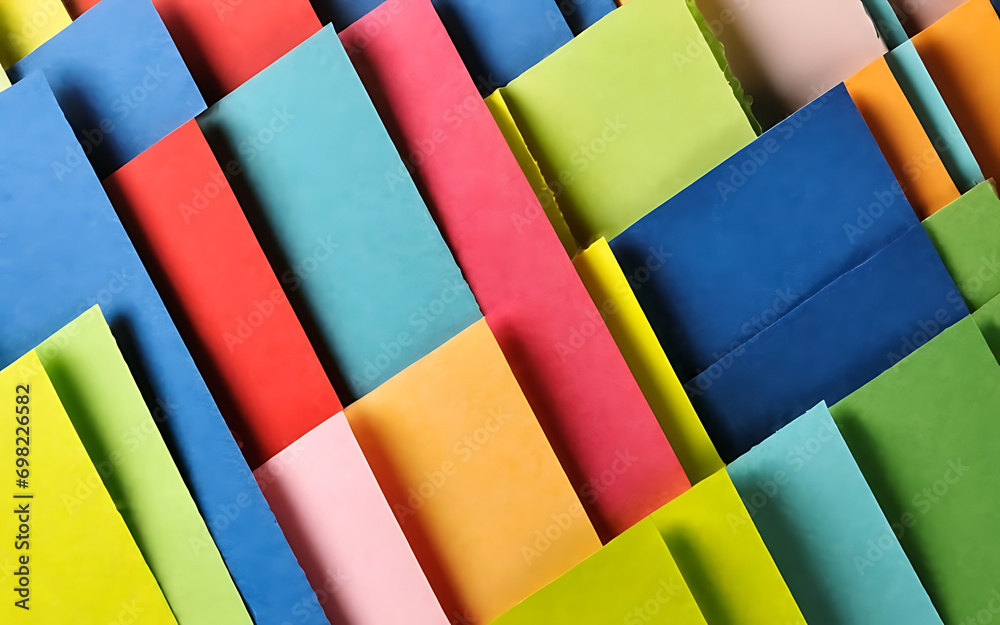 Abstract background made of colored paper sheets can be used as a background Abstract background made of colored paper sheets can be used as a background