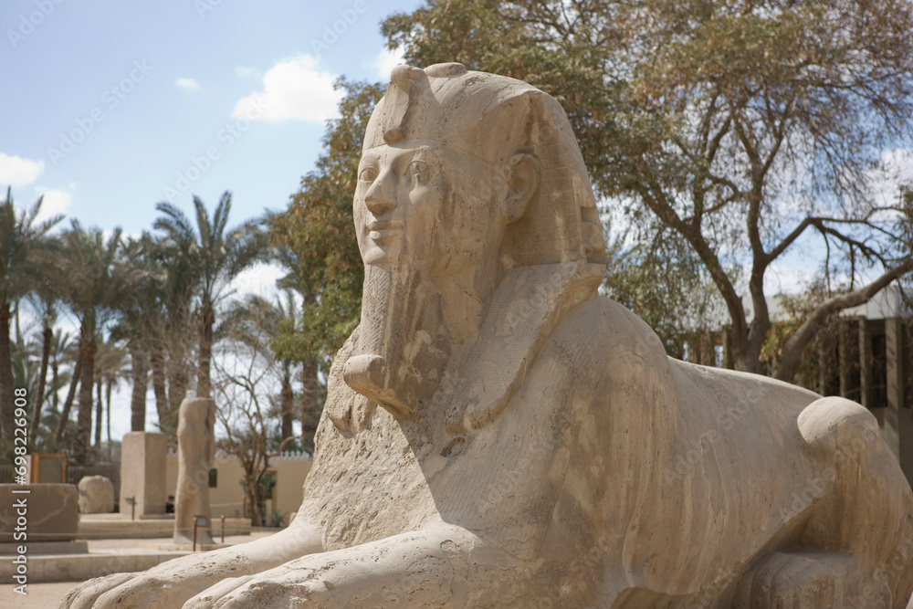 Egypt Memphis Sphinx on a sunny autumn day
