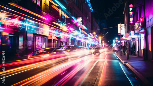 Abstract blurred colorful l...