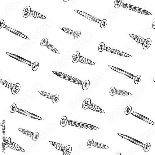 screw bolt self-tapping screw seamless pattern