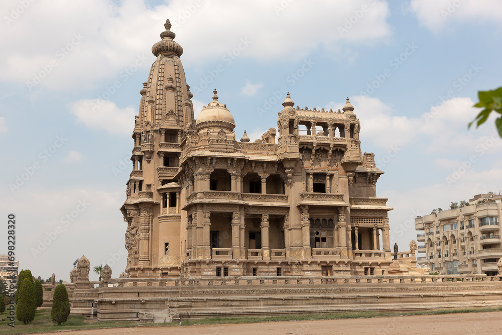 Egypt Cairo Palace of Baron Empain on a sunny autumn day