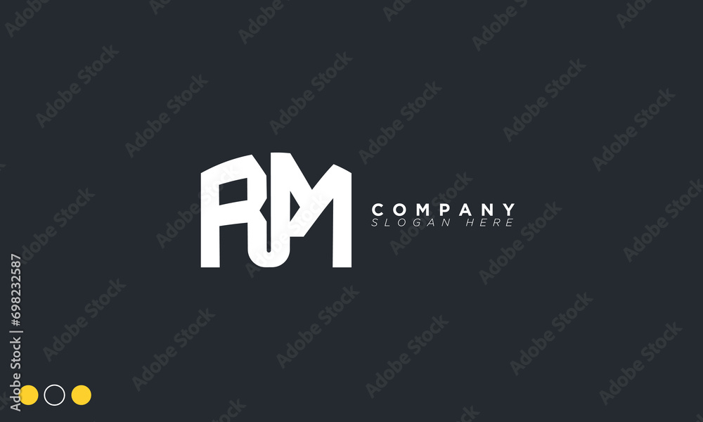 RM Alphabet letters Initials Monogram logo MR, R and M RM Alphabet letters Initials Monogram logo MR, R and M