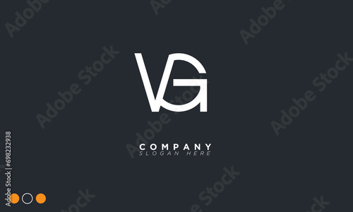 VG Alphabet letters Initials Monogram logo GV, V and G