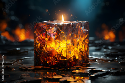 Abstract neon background. G...