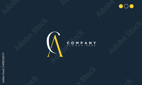 CA Alphabet letters Initials Monogram logo AC, C and A