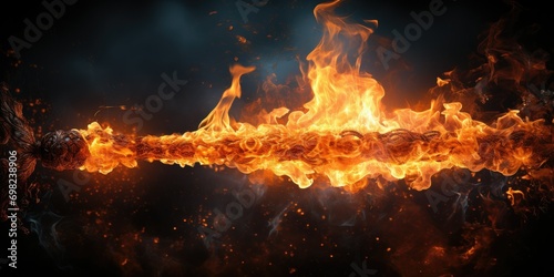 showcasing the vibrant flame of a burning match. This captivating background captures the intensity and detail of the match flame