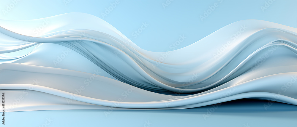 Fototapeta premium Perfect shape aesthetic, colorful background with abstract shape glowing in ultraviolet spectrum, curvy neon lines, energy concept