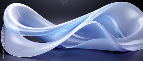 Perfect shape aesthetic, colorful background with abstract shape glowing in u...
