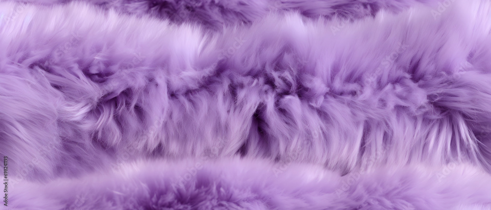 Long violet purple fur. Seamless background or texture.