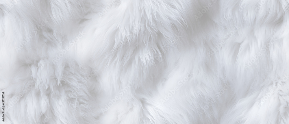 Long white fur. Seamless background or texture. Long white fur. Seamless background or texture.