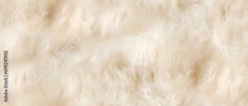 Long white fur. Seamless background or texture. © bravissimos