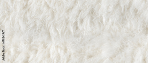 Long white fur. Seamless ba...
