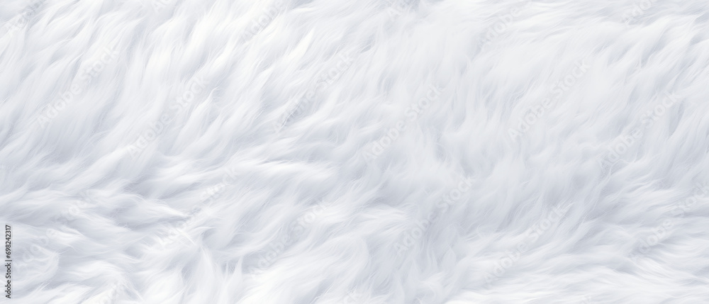 Obraz premium Long white fur. Seamless background or texture.