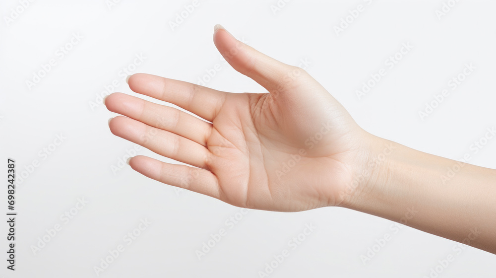 Person holding their hand out in air. Suitable for various concepts and designs. Person holding their hand out in air. Suitable for various concepts and designs.
