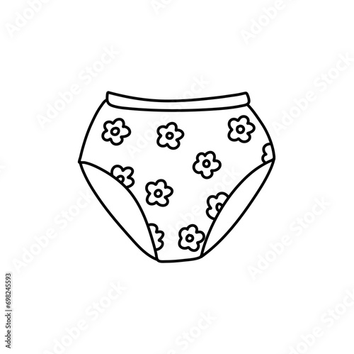 Womans panties doodle