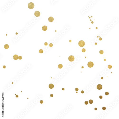 Golden Glittery Dots