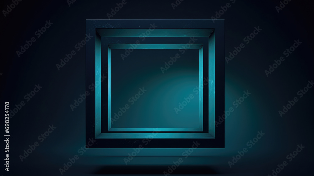 Dark room illuminated by blue light in center. Suitable for various concepts and designs. Dark room illuminated by blue light in center. Suitable for various concepts and designs.