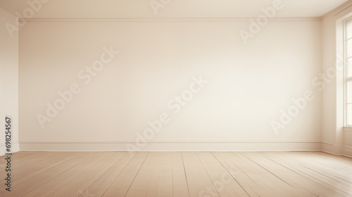 Minimalist empty room design and a comfortable  empty modern environment.