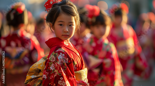 Japanese girl at a festival