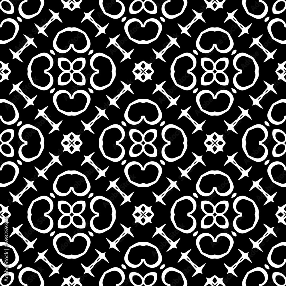 Abstract Shapes.Vector Seamless Black and White Pattern.Design element for prints, decoration, cover, textile, digital wallpaper, web background, wrapping paper, clothing, fabric, packaging, cards. Abstract Shapes.Vector Seamless Black and White Pattern.Design element for prints, decoration, cover, textile, digital wallpaper, web background, wrapping paper, clothing, fabric, packaging, cards.