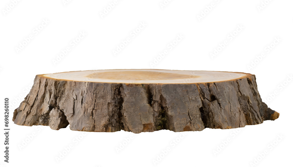 Tree stump - isolated on transparent background Tree stump - isolated on transparent background