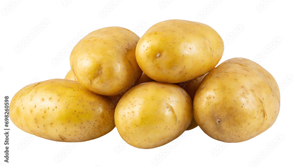 Young potato - isolated on transparent background Young potato - isolated on transparent background