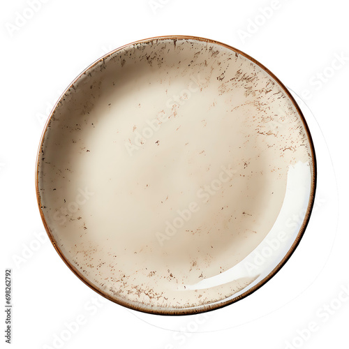 a plate on an isolated background