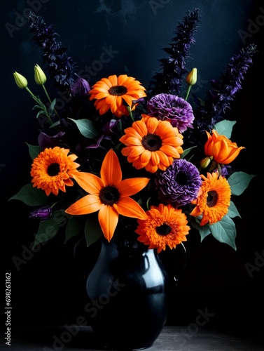 Vase of Seasonal Flowers